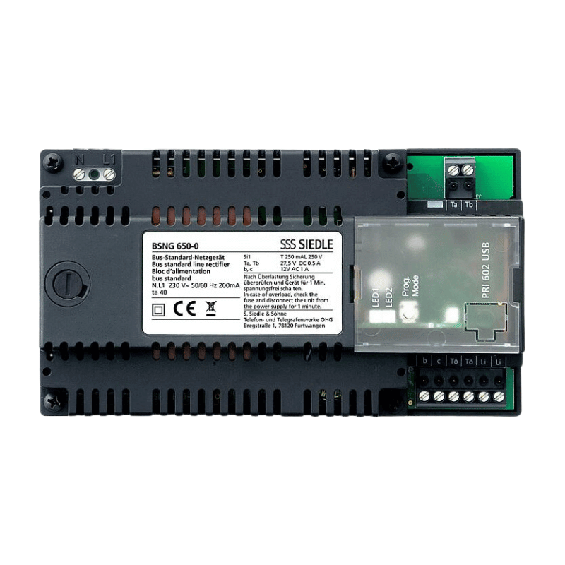 Siedle Bus-Standard-Netzgerät BSNG 650-0 – In-Home-Bus, Audio, Video, schwarz