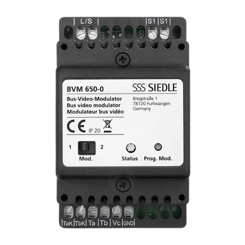 Siedle BVM 650-0 Bus-Video-Modulator Standard – In-Home-Bus, grau