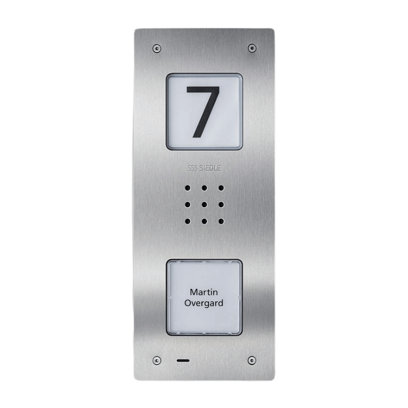 Siedle CAU 850-1-0 E Audio-Türstation Compact – In-Home-Bus, 1 Ruftaste, Unterputz