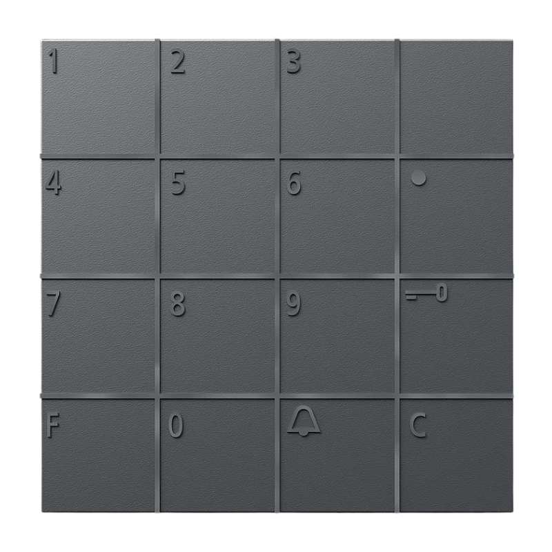 Siedle COM 611-02 DG Codeschloss-Modul – dunkelgrau glimmer