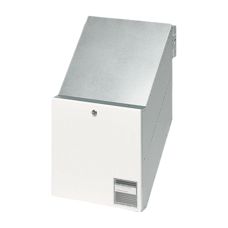 SIEDLE Durchwurfbriefkasten BKV 611-3/3-0 W – 300x300 mm, Vario, Mauereinbau, weiß