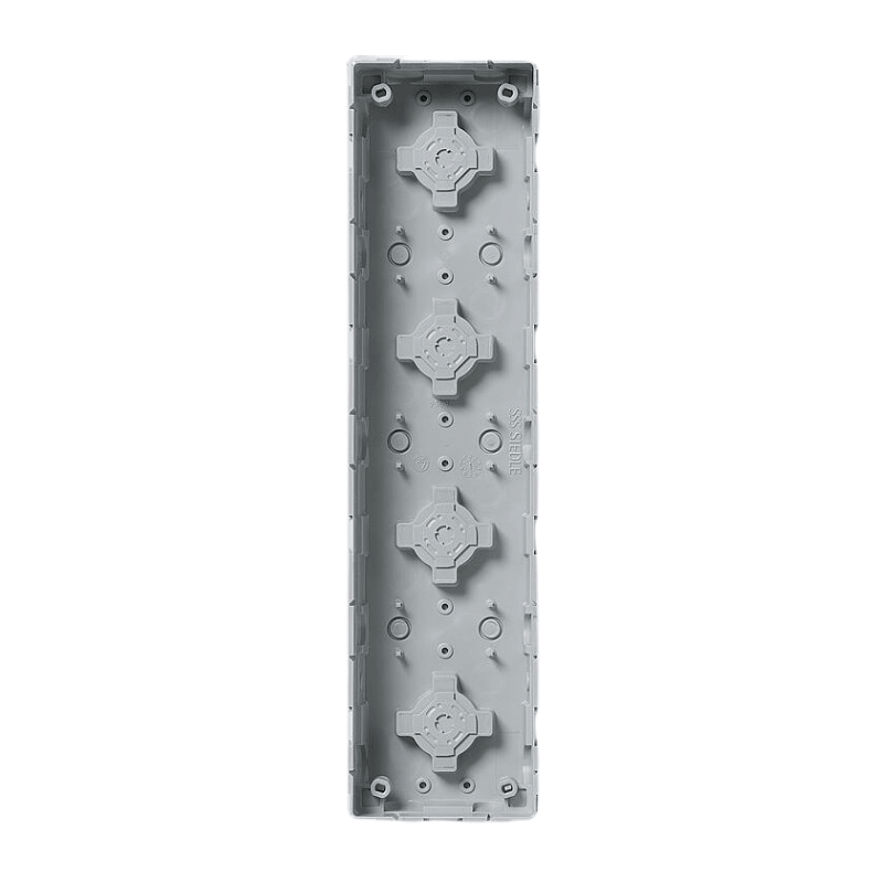 Siedle GU 611-4/1-0 Unterputzgehäuse – 4-fach, Kunststoff, Diebstahlsicherung integrierbar
