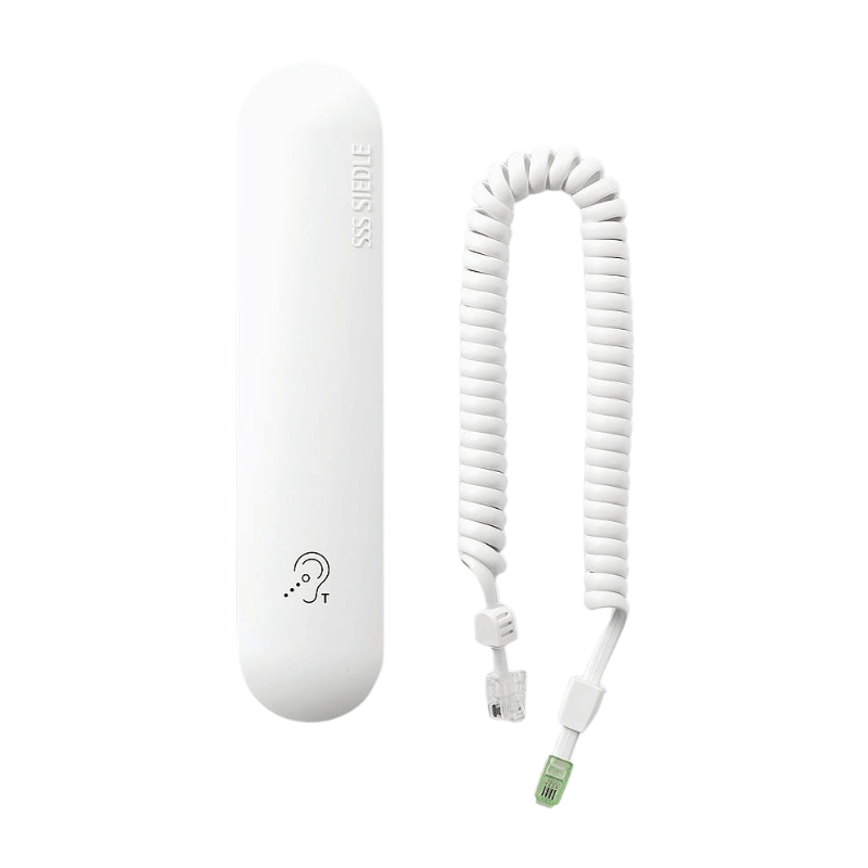 Siedle Hörer HH 800-0 – Standard, hörgerätekompatibel, Induktionsspule, weiß