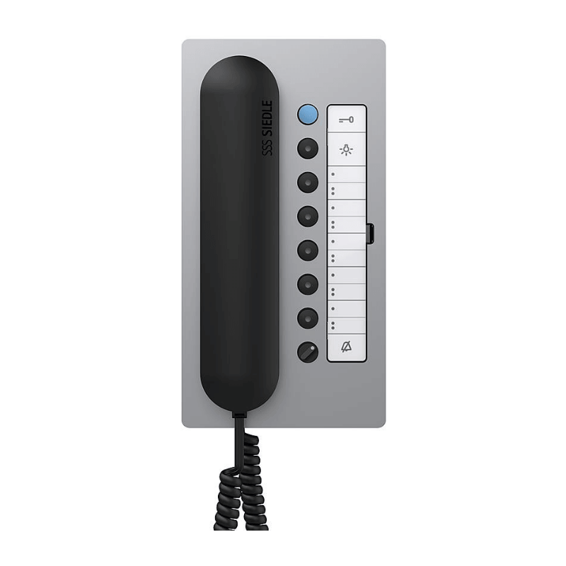 Siedle HTC 811-0 A/S Haustelefon – 1+n, Hörer, Comfort, aluminium/schwarz