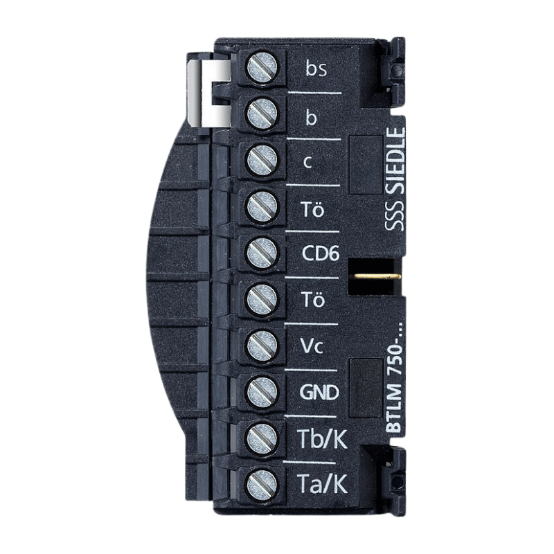 Siedle 210011959-00 Klemmblock – für Bus-Türlautsprecher BTLM 750, schwarz