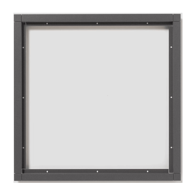 Siedle KR 611-3/3-0 DG Kombi-Rahmen Vario – 9-fach, Aluminium, Diebstahlsicherung, dunkelgrau glimmer