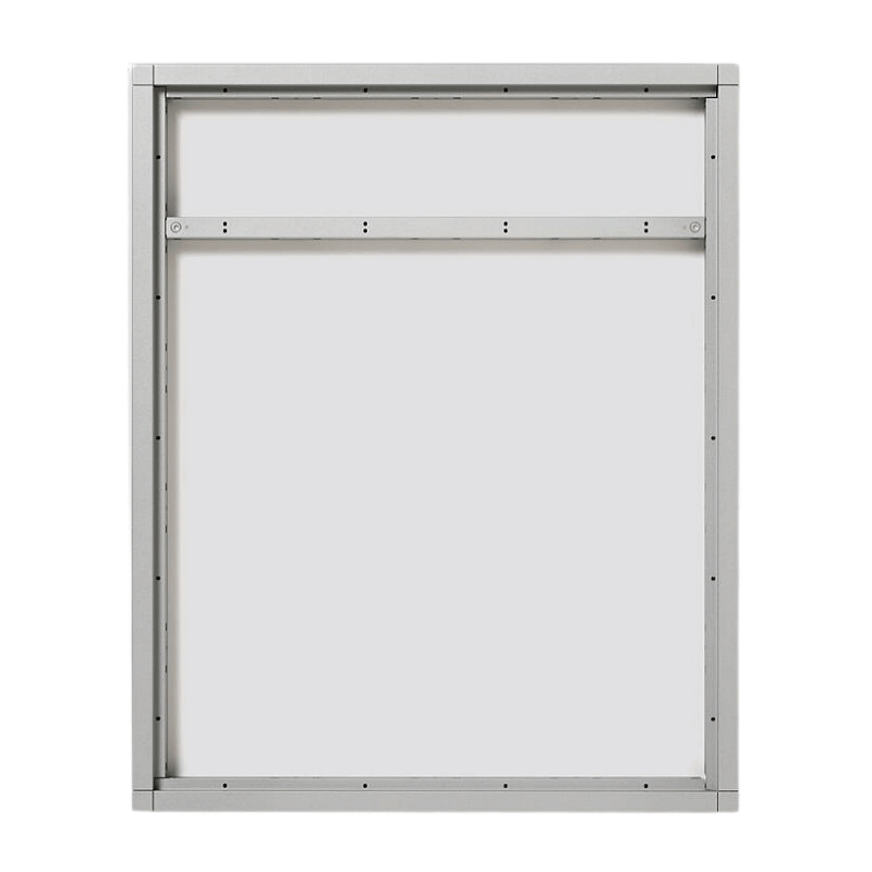 Siedle KR 611-5/4-0 SM Kombi-Rahmen Vario – 20-fach, Aluminium, Diebstahlsicherung, silber metallic