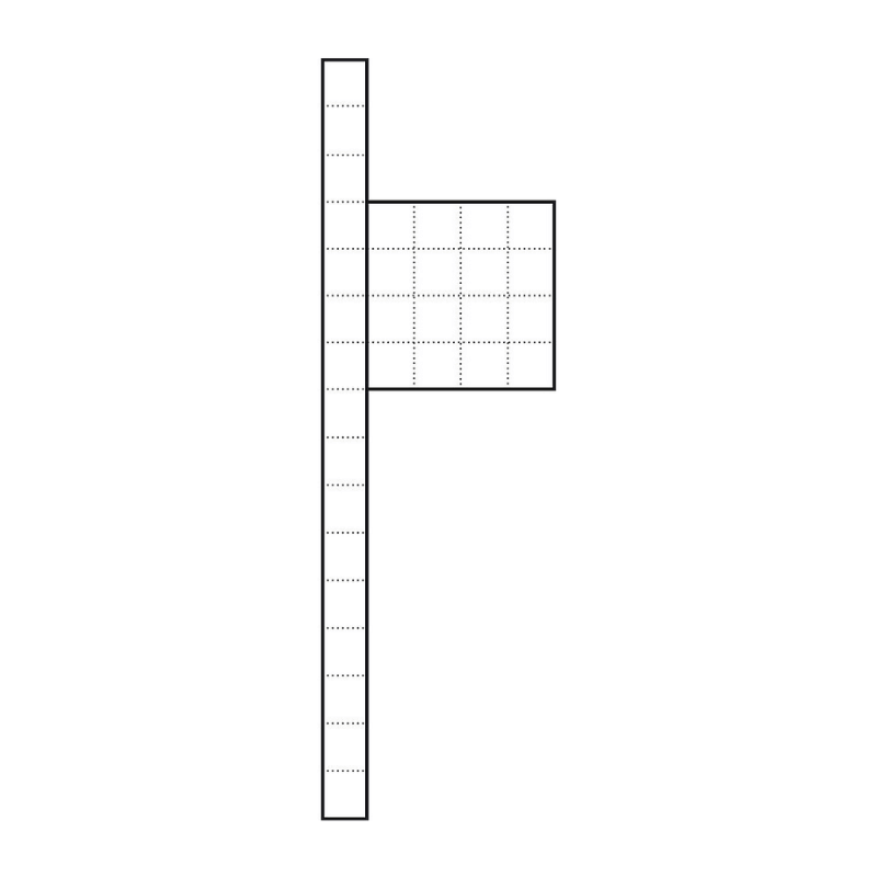 Siedle BG/KSF 611-10 H-R W Kommunikations-Stele Vario – 1 Modul Spitze, 3 oberer Teil, weiß