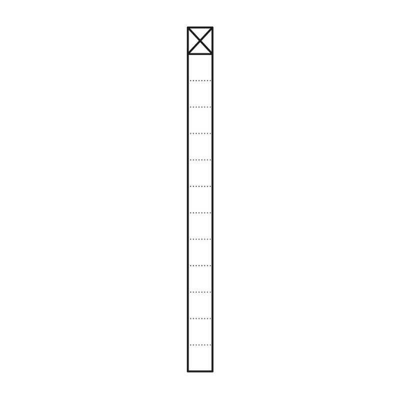 Siedle KS 613-1 Kommunikations-Stele Vario – 211x1344 mm, 1 Funktionsmodul, anthrazitgrau
