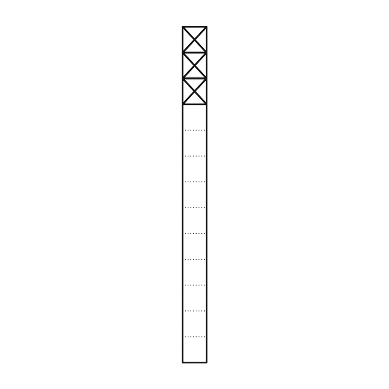 Siedle KS 613-3 DG Kommunikations-Stele Vario – 211x1344 mm, 3 Module, dunkelgrau glimmer