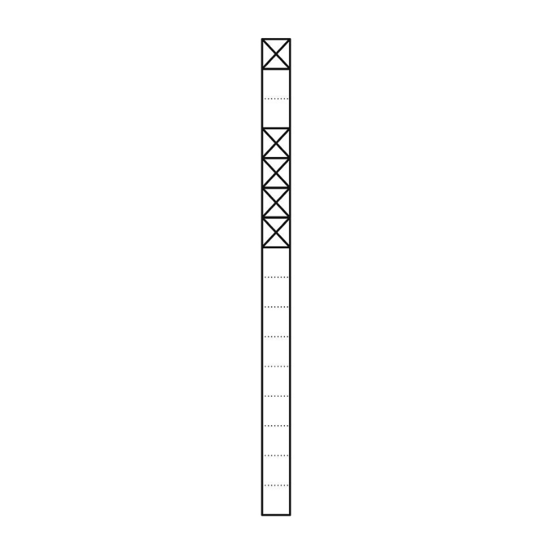 Siedle KSF 616-1/4 Kommunikations-Stele Vario – 211x1644 mm, anthrazit