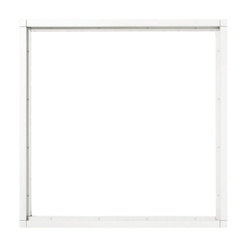 Siedle KR 611-4/4-0 W Kombi-Rahmen – 16-fach, 431x431x38 mm, Aluminium, Unterputz, weiß