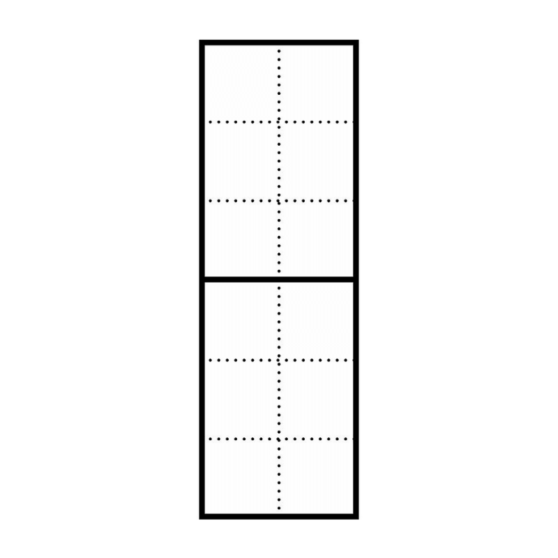 Siedle KR 611-6/2-0 W Kombi-Rahmen – 2x 6-fach, Aluminium, Unterputz, weiß