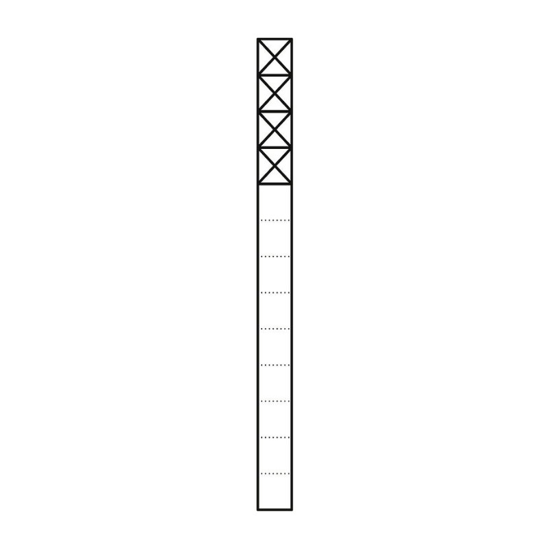 Siedle KS 613-4 AG Kommunikations-Stele Vario – 211x1344 mm, 4 Funktionsmodule, anthrazitgrau