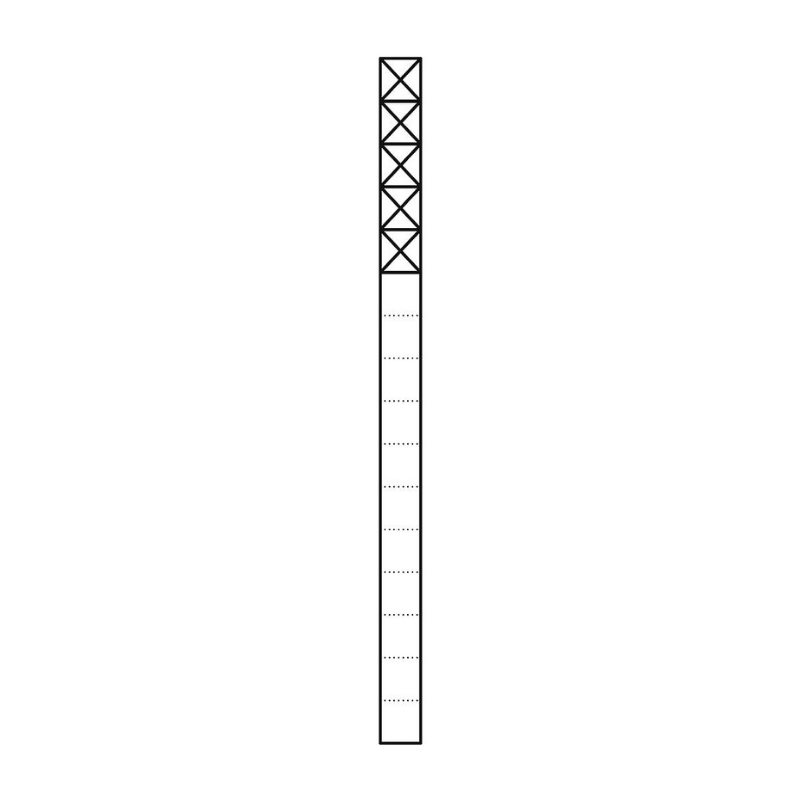 Siedle KSF 616-5 AG Kommunikations-Stele Vario – 211x1644 mm, freistehend, 5 Funktionsmodule, anthrazit-grau