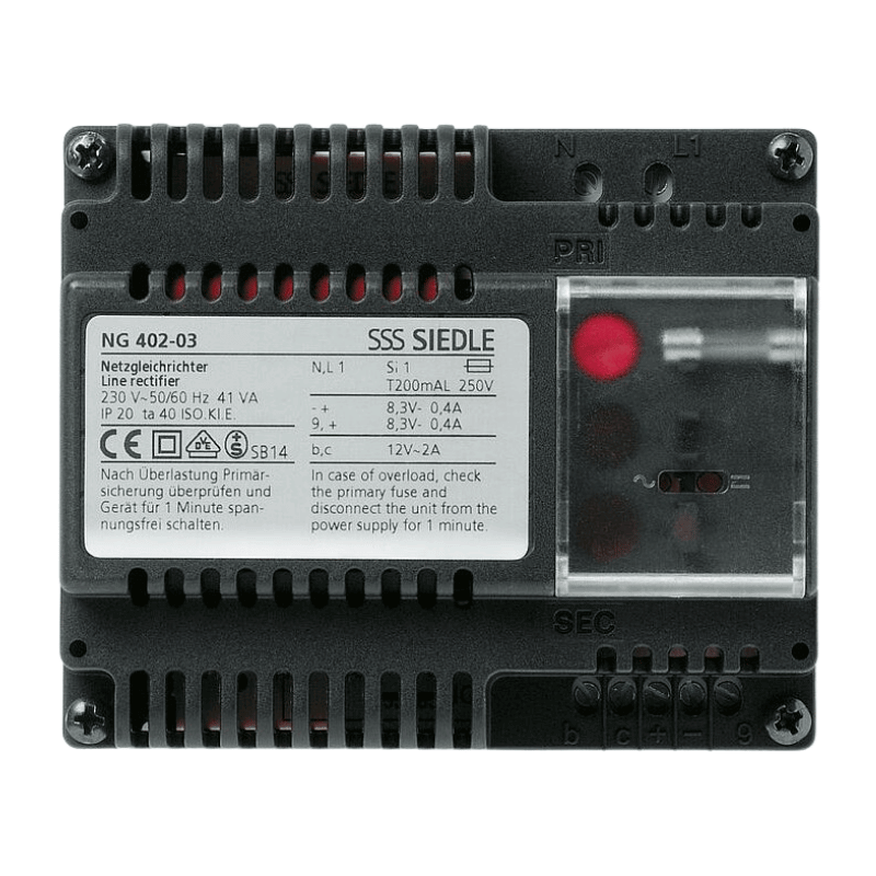 Siedle NG 402-03 Netzgleichrichter – REG, 6+n, PVG 402