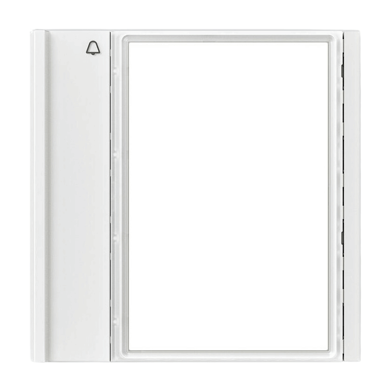 Siedle Ruftasten TM 700-1-0 W – Vario, 1-fach, Namensschild, hinterleuchtet, weiß