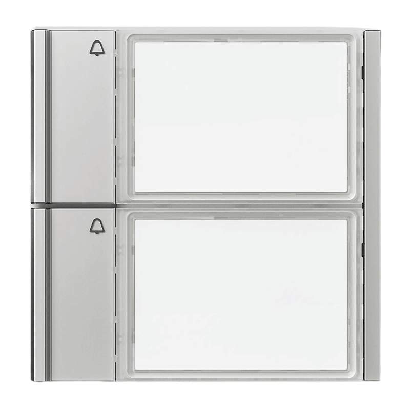 Siedle TM 700-2-0 SM Ruftasten Vario – 2 Ruftasten, silber metallic