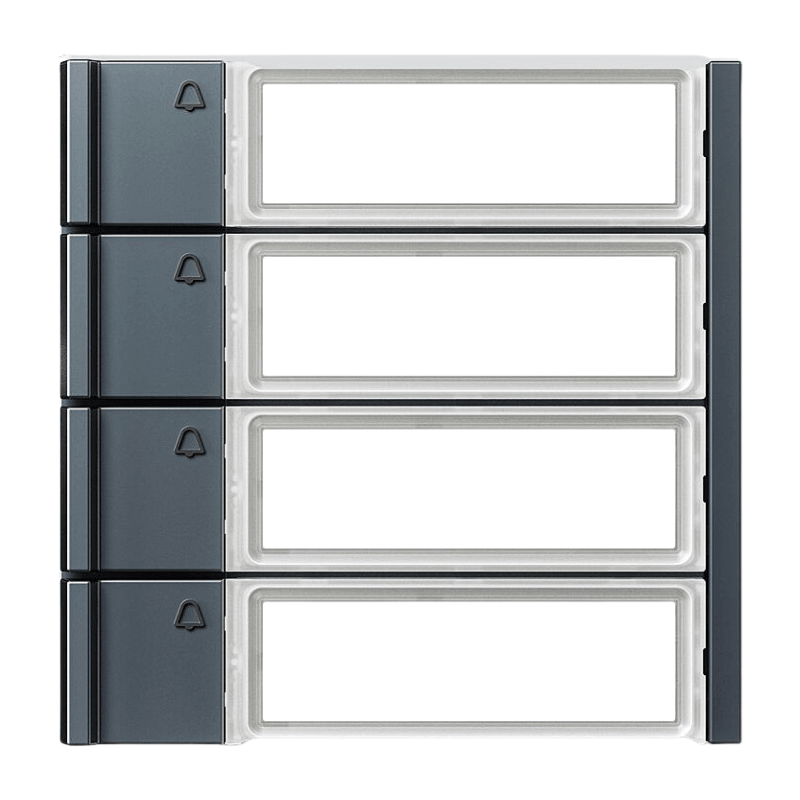 Siedle TM 700-4-0 AG Ruftasten Vario – 4 Ruftasten, anthrazitgrau