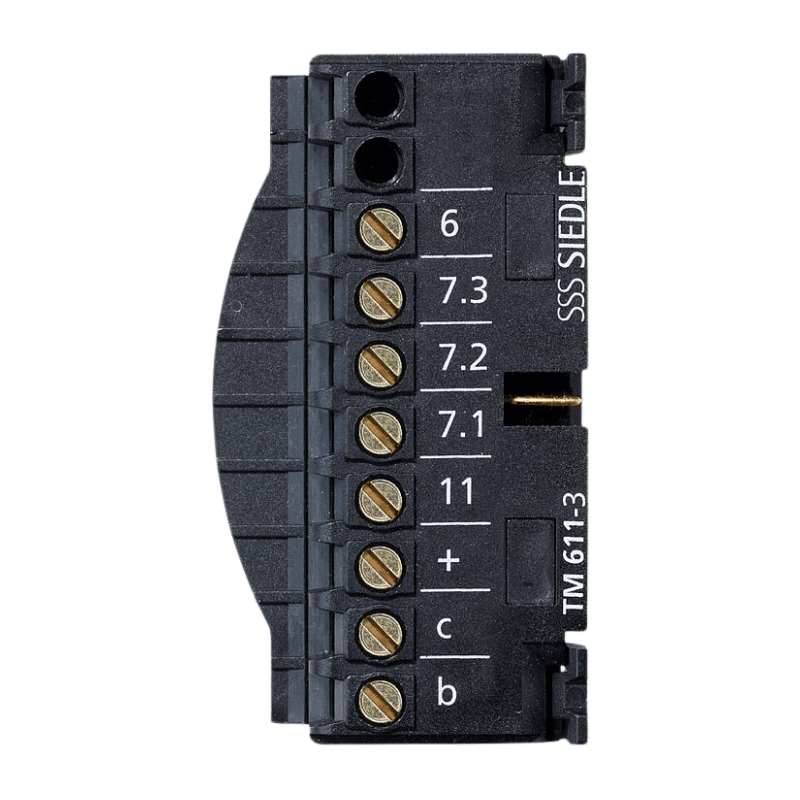 Siedle TM 611-3 Klemmblock – für Tasten-Modul TM 611-3, Anschluss, schwarz