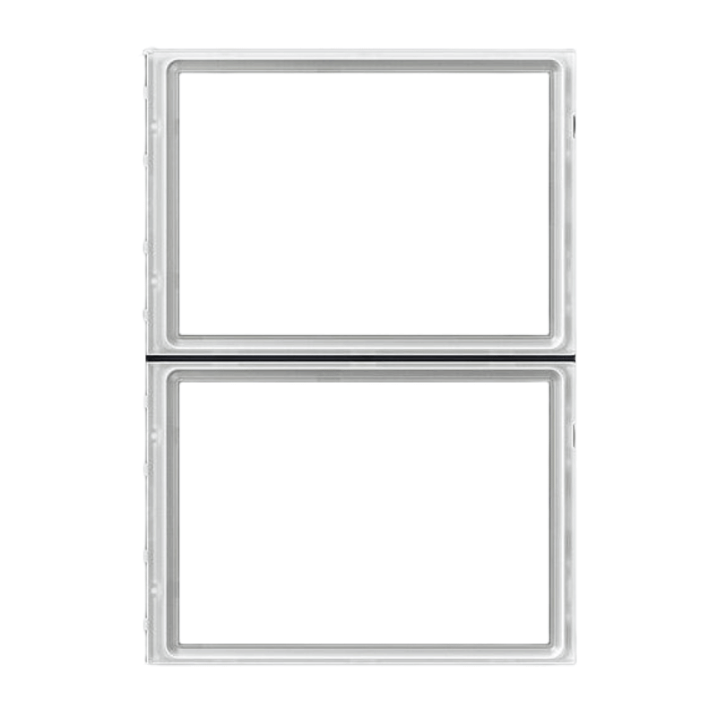 Siedle TM 700-2-0 Namensschild-Oberteil – für TM 700-2, grau, 2 Stück