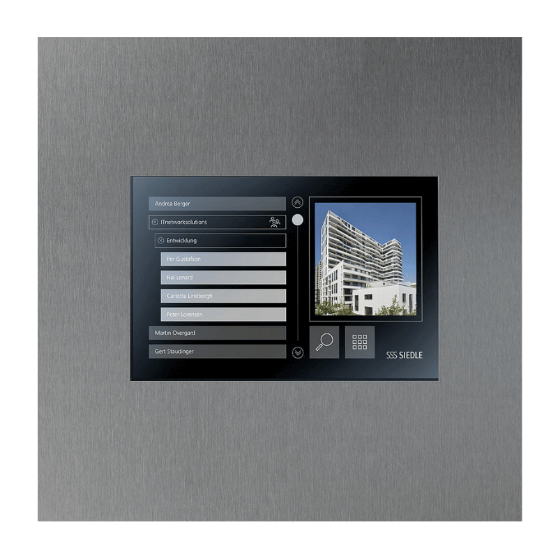 SIEDLE Touch-Panel STE 10-01 – 10,1 Zoll, Einbau, Fassade, Vario-Bus