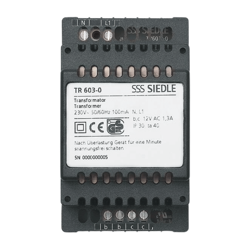 Siedle TR 603-0 Transformator – 100 mA