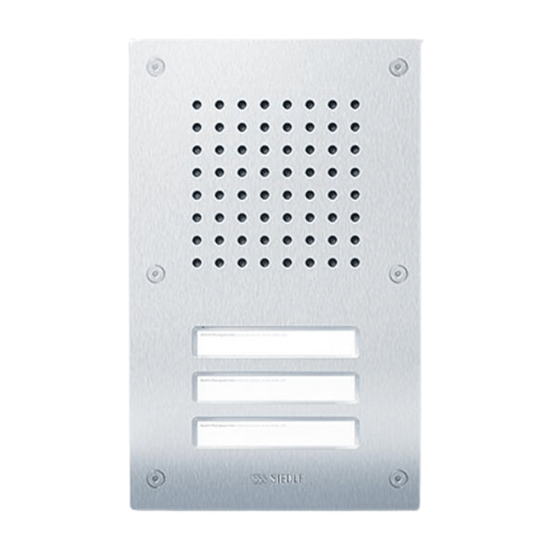 Siedle CL 111-3 N-02 Türstation Audio Classic – 1+n-System, 3 Ruftasten, Lautsprecher, edelstahl gebürstet