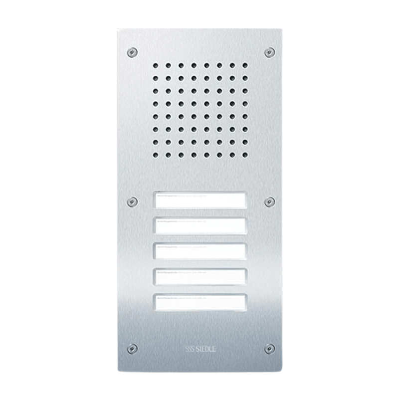 Siedle CL 111-5 B-02 Türstation Audio Classic –  In-Home-Bus, 5 Ruftasten, edelstahl gebürstet