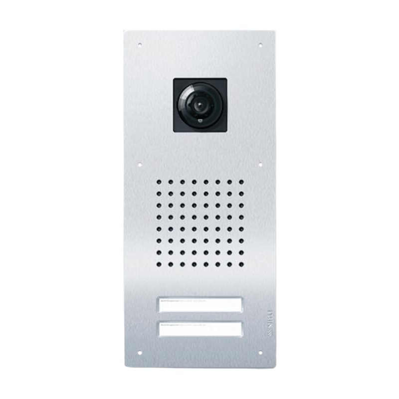 Siedle CL V130 02 B-01 Video-Türstation F Classic – In-Home-Bus, 2 Ruftasten, edelstahl gebürstet