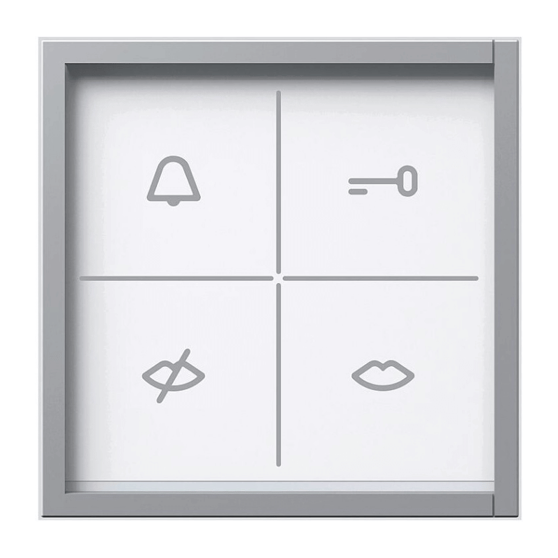 Siedle ZAM 600-01 SM Zustandsanzeige-Modul – In-Home-Bus, optische Anzeige, akustische Rückmeldung, silber metallic