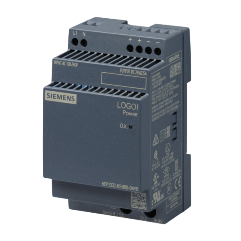 Siemens 6EP3332-6SB00-0AY0 LOGO! POWER Netzteil – 24 V, 2,5 A