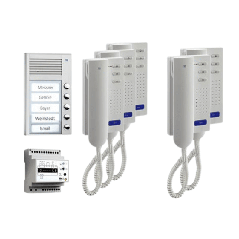 TCS PPA05-EN/02 Audio-Set – Außenstation AP PAK, 5 WE, 5 Tasten, 5 Telefone