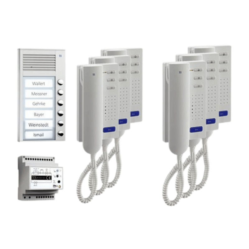TCS PPA06-EN/02 Audio-Set – Außenstation AP PAK, 6 WE, 6 Tasten, 6 Telefone