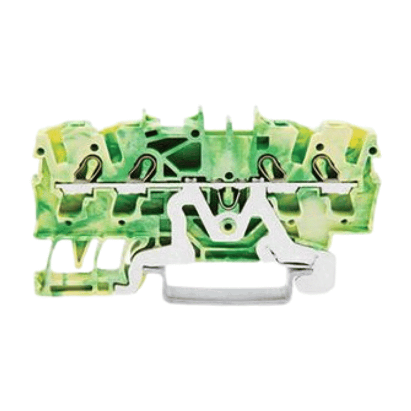 Wago 2002-1407 Schutzleiterklemme – 4-Leiter, 2,5 mm², Ex e II, grün-gelb