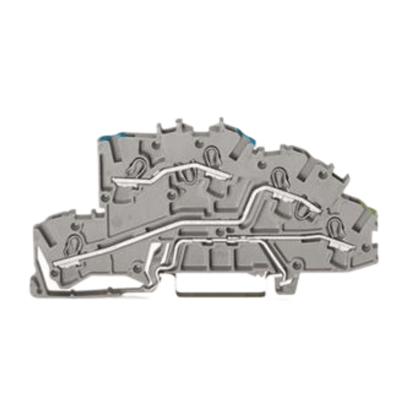 Wago 2003-7646 Installations-Etagenklemme  2,5 mm² – N/L/PE, Push-in CAGE CLAMP®, grau, 25 Stück
