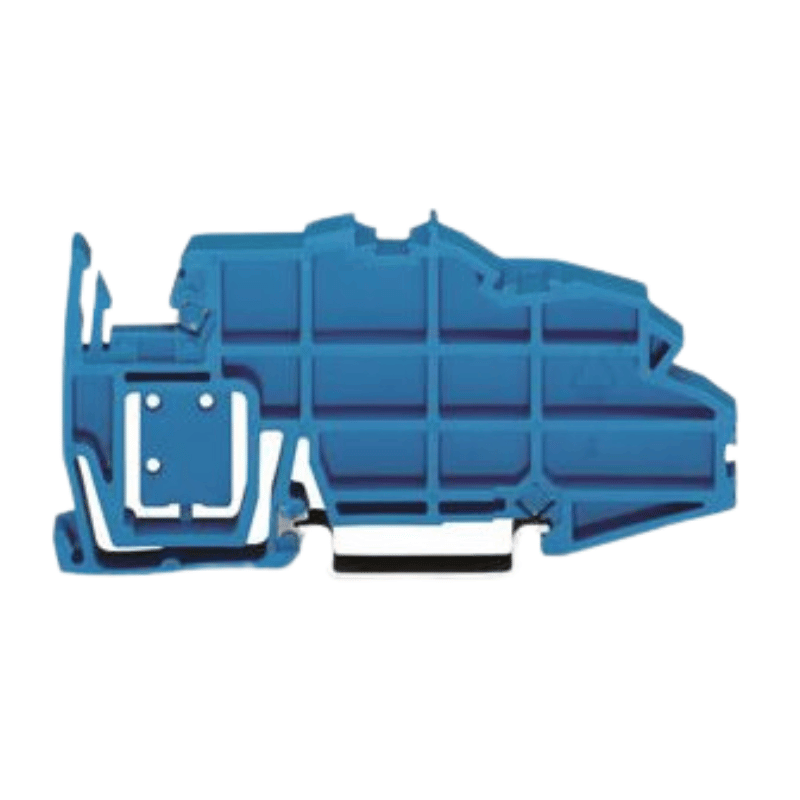Wago 2009-305 Sammelschienenträger – Endklammerfunktion, aufrastbar auf TS 35, blau, 25 Stück