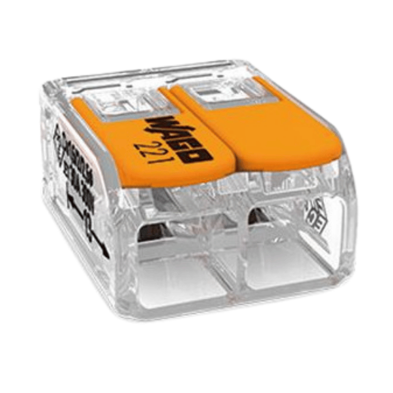 Wago 221-612 Verbindungsklemme – Serie 221, 2-fach, 6 mm², 50 Stück