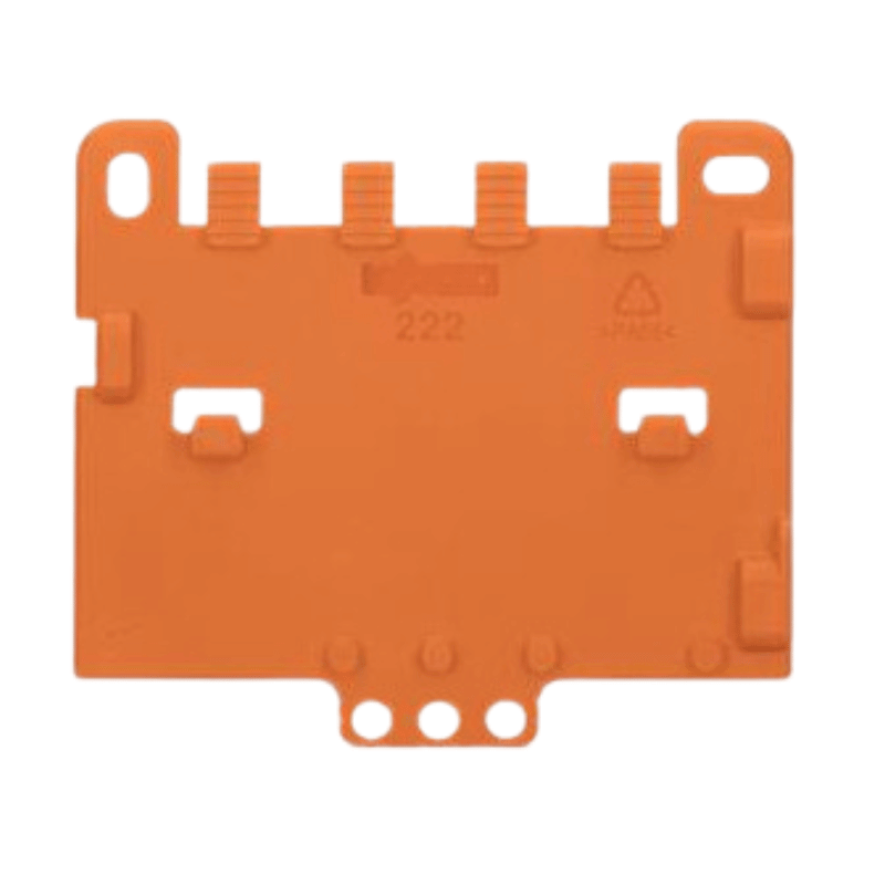 Wago 222-505 Zugentlastungsplatte – Serie 221/222, anrastbar, orange, 50 Stück