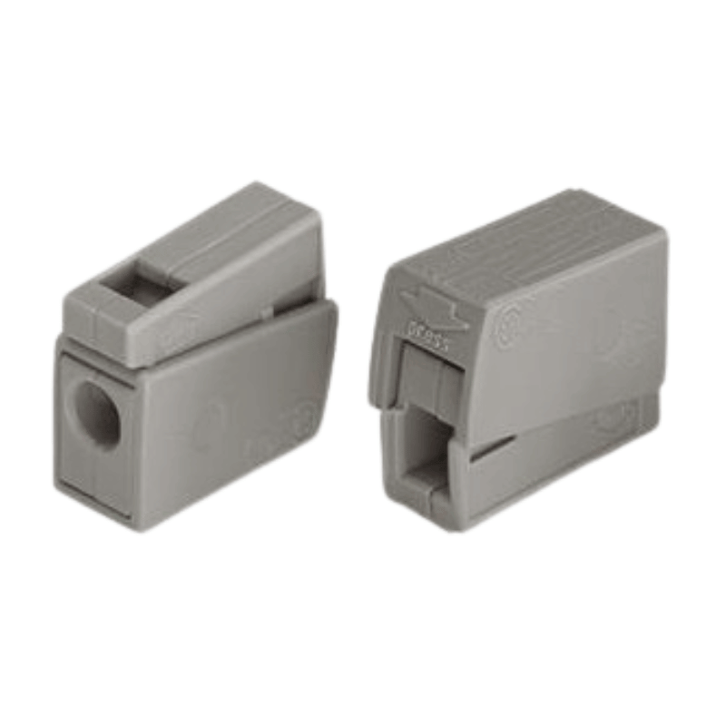 Wago 224-101 Leuchtenklemme – Serie 224, CAGE CLAMP®, 2,5 mm², grau, 100 Stück