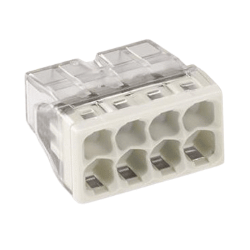 Wago 2273-208 COMPACT-Verbindungsdosenklemme – Serie 2273, 0,5–2,5 mm², grau, 100 Stück