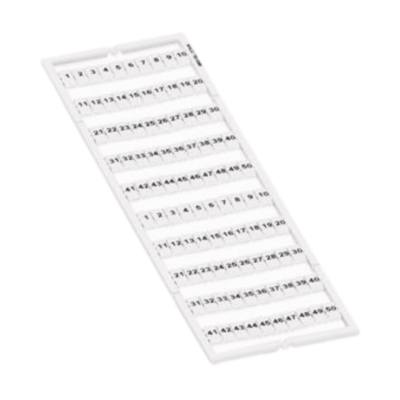 Wago 793-5566 Beschriftungskarte – WMB, Karte bedruckt, weiß, 5 Stück