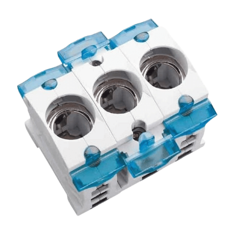 Wöhner 31306 Sicherungssockel – D02, 3-polig, 63A